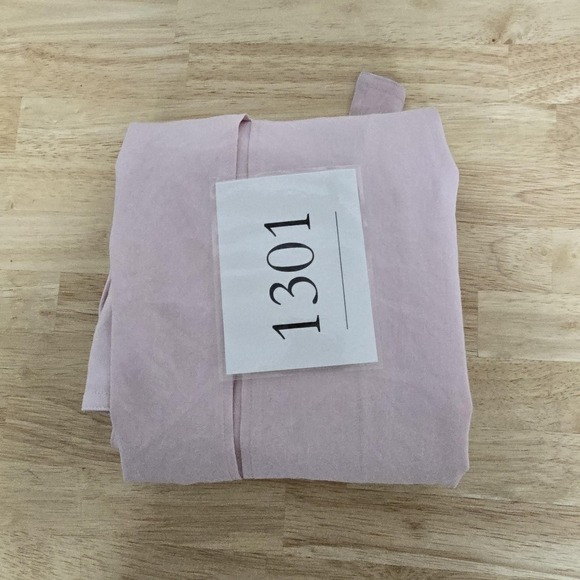 Vince Dress Womens 0 Pink Linen Tie Waist Midi Button Front Belted VS7251047 - Picture 11 of 12